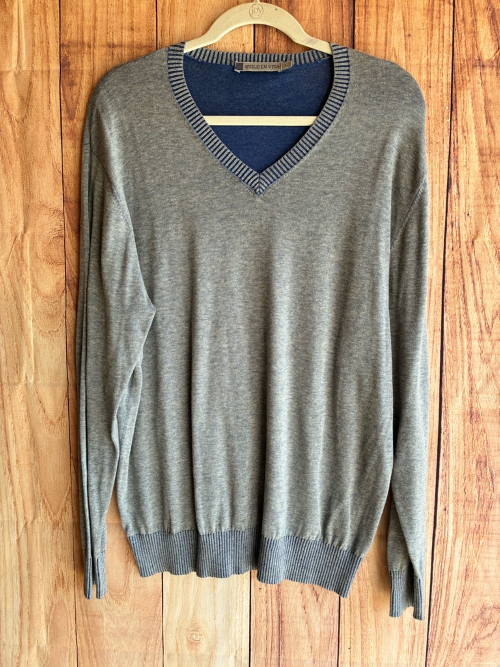 STILE DI VITA Cotton Long Sleeve Sweater Size Large